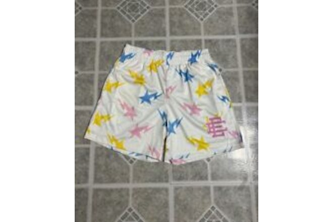 Eric Emanuel x BAPE EE Basic Short white/blue/yellow/pink Size M (With Receipt)