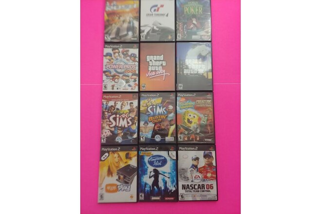 Playstation 2 PS2 Video Game Lot (12) Great Titles Tested - Working - Clean #3