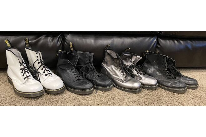 Dr. Martens Leather Men's Boots - *** 4 Pairs ***  MEN'S SIZE 10