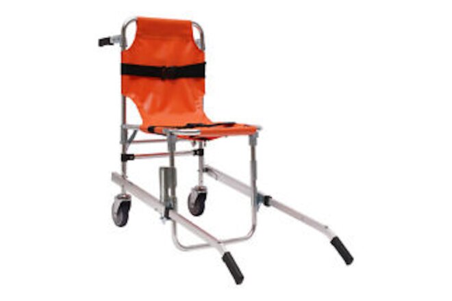 EMS Stair Chair Medical Emergency Evacuation 2 wheel Lift Wheelchair 350.5LBS