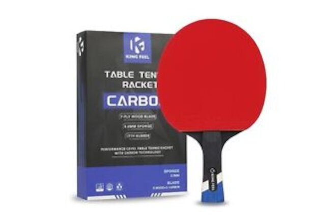 Professional Ping Pong Paddles-Lightweight Carbon Fiber Table Tennis Rackets ...
