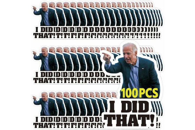 100pcs Joe Biden "I DID That "Stickers Biden Funny Humor Decals Car Stickers US