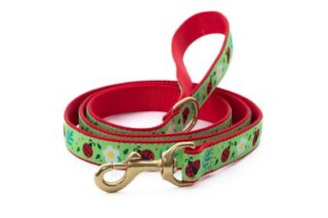 Up Country Dog Leash with D-ring Ladybugs Made In USA 5 Foot Lead