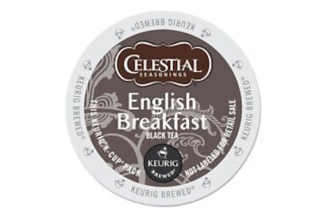 Celestial Seasonings English Breakfast Tea Keurig 96 Count, brown