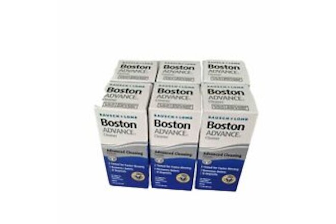 Bausch + Lomb Boston Advance Cleaner For Eyes Ex 11/01/26 Lot Of 6