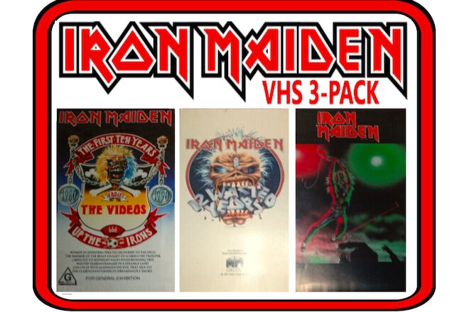 IRON MAIDEN VIDEO 3-PACK - THE FIRST 10 OF 12 WASTED IRON MAIDEN YEARS