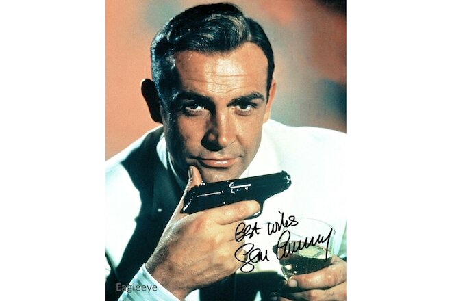 Sean Connery Lot of 2 Signed 8 x 10 Photos James Bond 007 Dr. No GIFT