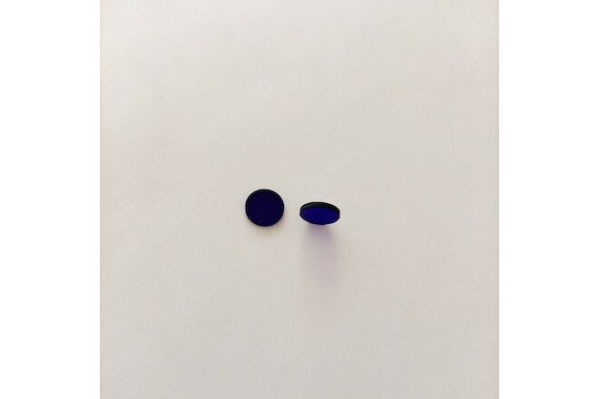 5pcs 10*1.5mm UV IR Dual-band Pass Filter BG3 ZB2 380nm Violet Blue Glass