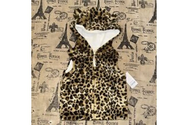 Carter'S NWT! Girls Faux Fur Leopard Vest Size 4T