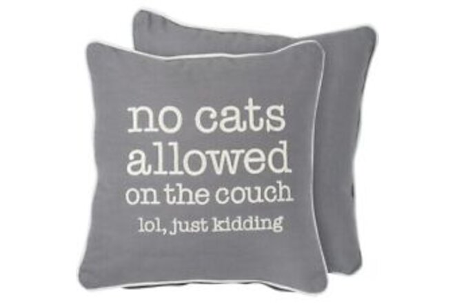 Primitives by Kathy - No Cats Allowed/ Just Kidding Pillow - 115155