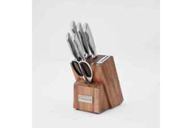 Cuisinart Classic 7pc Stainless Steel Hollow Handle Essentials Knife Block Set