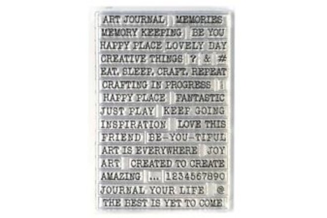 Elizabeth Craft Clear Stamps-Journal Phrases 1 -Journal Your Life EC-CS294