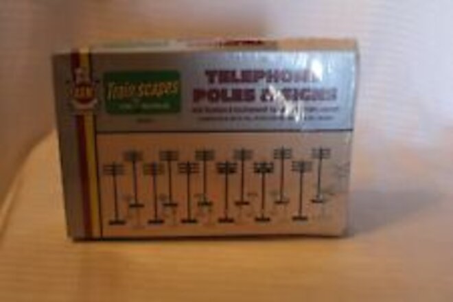 HO Scale, AHM, Telephone Poles & Signs Kit, #15901 BN Sealed Vintage