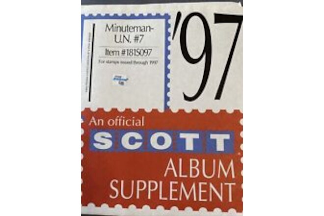An Official SCOTT  ALBUM SUPPLEMENT MINUTEMAN-U.N. #7 1997
