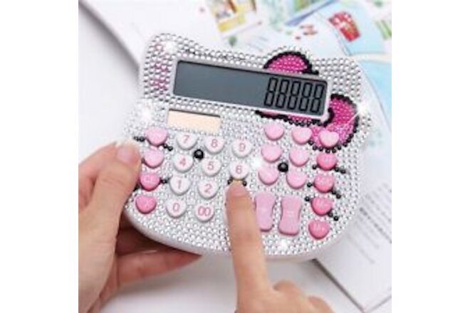 Hello Kitty Calculator, Xinyu Lighting Creative and Cute Solar Calculator, 12...