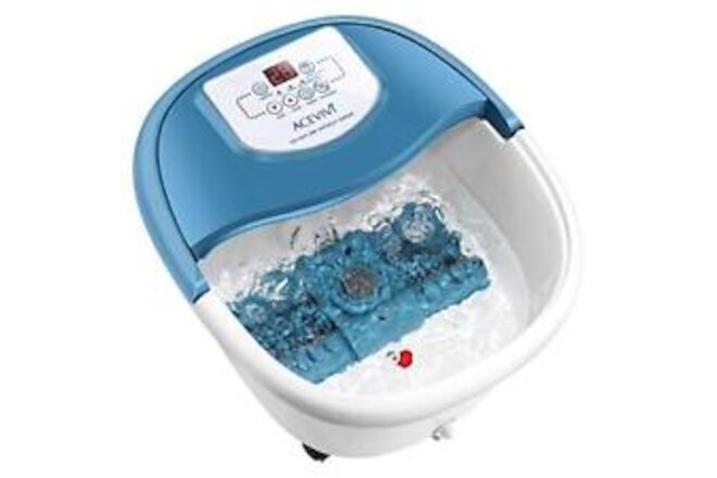 Foot Spa Bath Massager with Heat, Foot Bath with Automatic Massage Rollers,