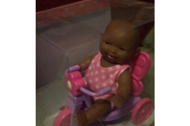 NEW Berenguer Doll Lots To Love Babies 5" Mini Nursery PlaySet On Trike 2016 HTF