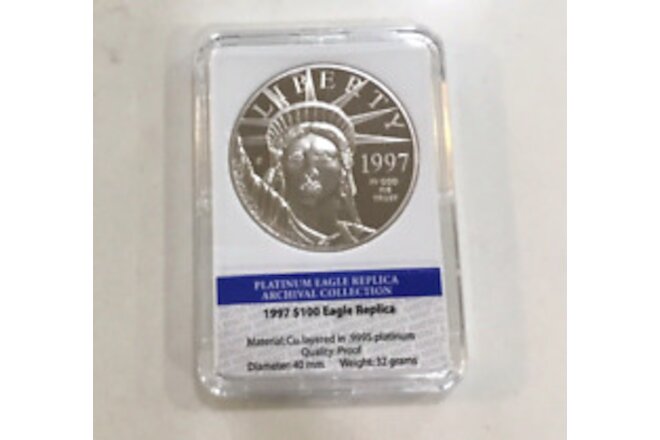 1997 U.S "REPLICA" $100 Platinum Eagle Proofs from American Mint