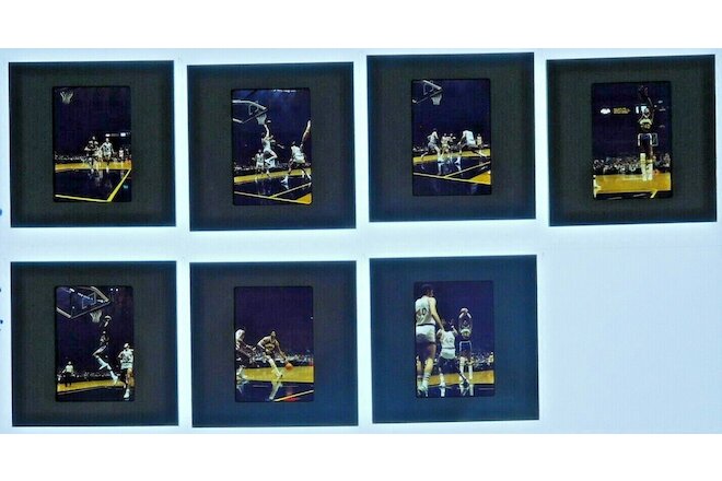 JT17-3 1976 NBA New York Knicks Golden State Warriors (7pc) ORIGINAL 35mm Slides