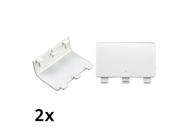 Lot of 2 Battery Cover Lid Shell Door for Xbox One S X 1537 1697 1708 White