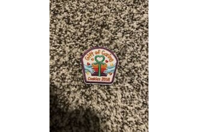 NEW Girl Scout COOKIE SALE PATCH Gift Of Caring Badge Thin Mint Donation Troops