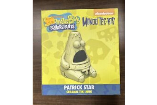 Mondo Nickelodeon Spongebob Squarepants Patrick Star Tiki Mug Driftwood Glaze