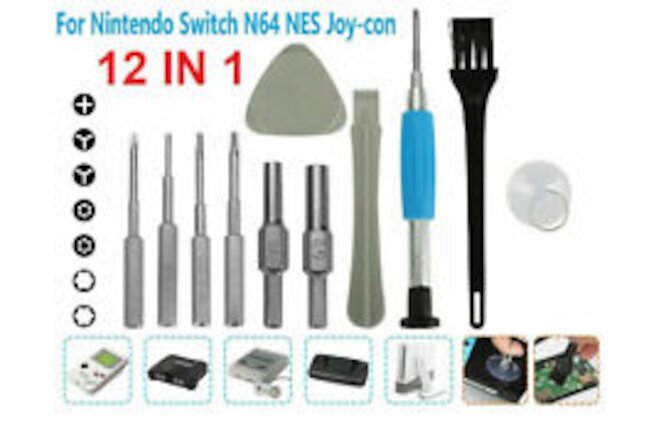 For Nintendo Switch N64 NES Joycon Wii Triwing Screwdriver Set Repair Tool Kit C