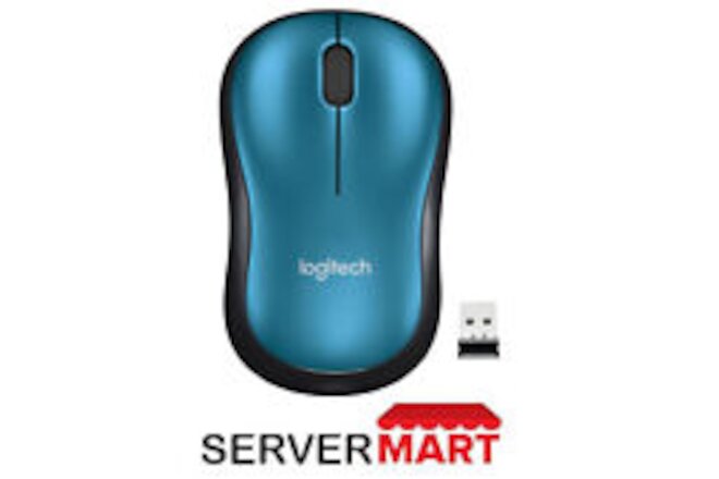 Logitech M185 Wireless Mouse - Blue New