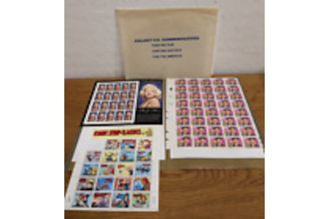 1992 USPS Elvis Presley 29 C Stamps - Sheet of 40 + 1995 Marilyn Monroe (20) +++