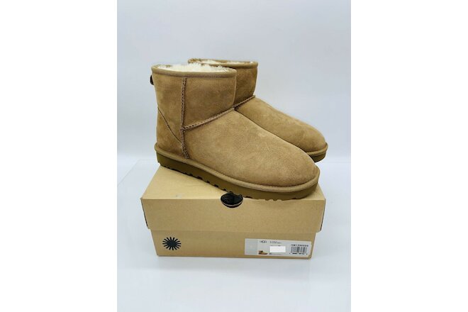 Ugg Women's Classic Mini II Ankle Boots - Shearling Leather Chestnut