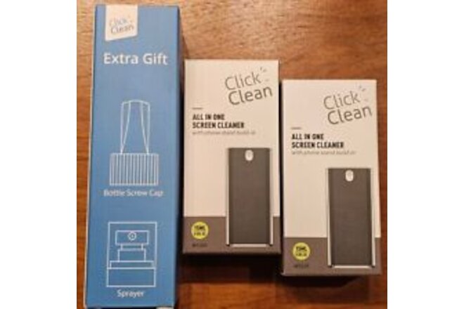 CLICK CLEAN Screen Cleaner, Fingerprint Proof Screen Cleaner Spray All In One