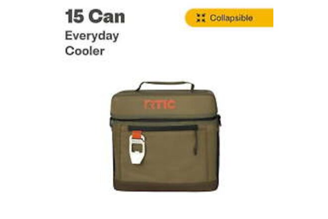 RTIC 15 Can Everyday Cooler, Insulated Soft Cooler with Collapsible Design, new