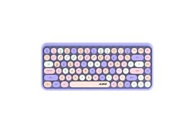 DAIDAI 84 Key Retro Bluetooth Keyboard with Cute Round Keycap | Portable Type...