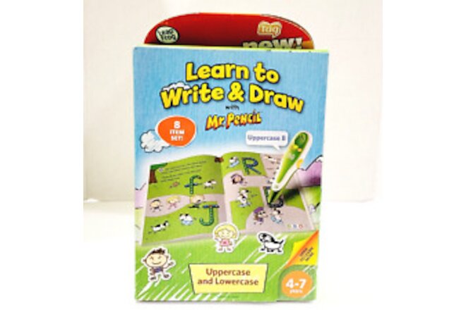 Leapfrog Tag Learn to Write And & Draw Mr. Pencil Books Set Uppercase Lowercase