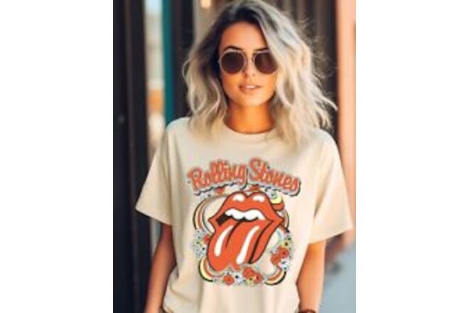 Rolling Stones Vintage Vibes T-Shirt Tee: Rock 'n' Roll Nostalgia in Style!