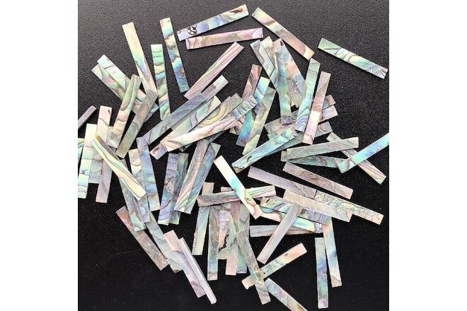 40x Abalone Shell Slice 23x3X1.5mm binding Inlay Guitar Luthier Craft Green