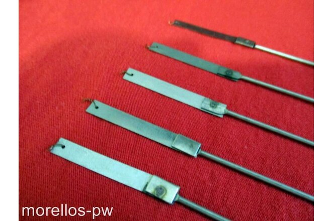 NEW PENDULUM RODS 17" LONG 5 PIECES SUSPENSION SPRING FOR MOST AMERICAN CLOCKS