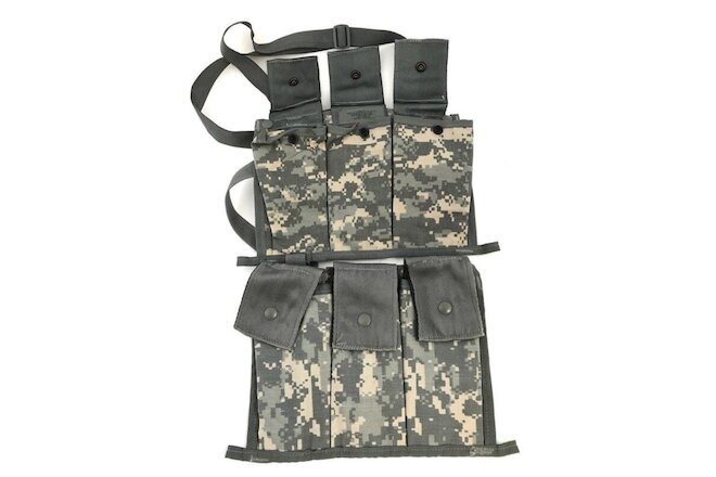 2 ACU 6 Magazine Bandoleer Pouch, MOLLE Mag Pouches Military Army Digital Camo