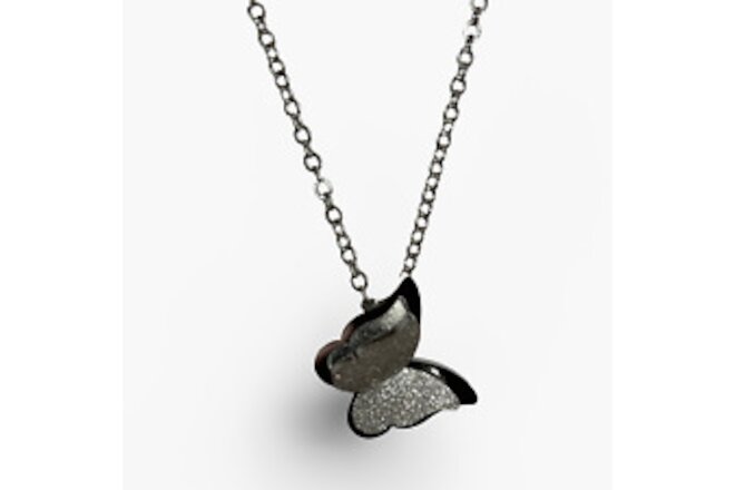 Silver DIY Two Butterfly Necklace also available in Silver and Rose Gold