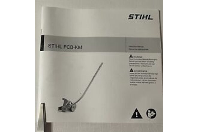 New OEM Genuine STIHL FCB-KM Curved Shaft Edger Attachment Instruction Manual