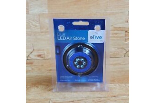 Elive BLUE LED Air Stone Aquarium Fish Tank Bubble Bubbler Suction Cup NEW