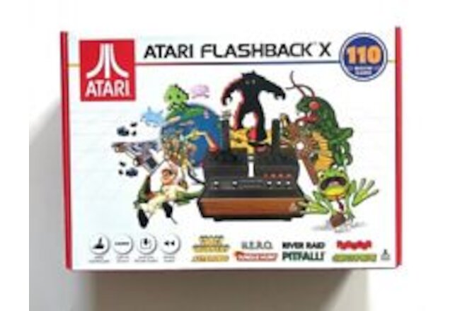 Atari Flashback X Console 110 Built In Games 2 Wired Controllers Retro 1980s