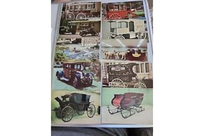 Forney Transportation Museum Denver CO Postcards (10) Vintage Cars c1870s-90s D2
