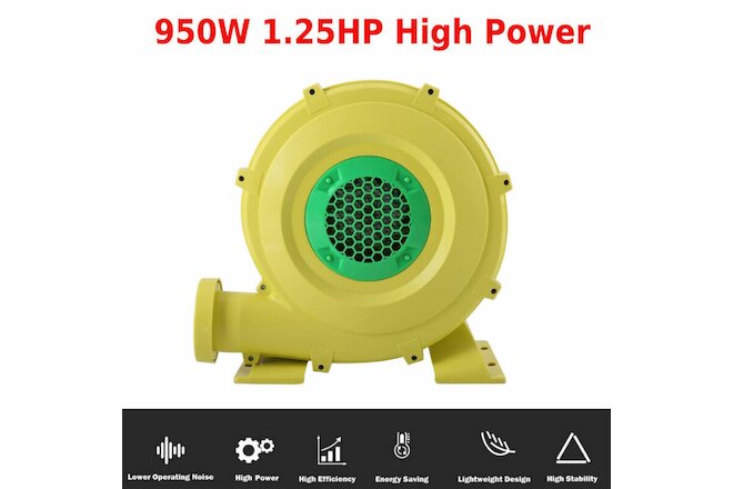 Air Blower Pump Fan 950W 1.25HP For Inflatable Bounce House Bouncy Castle
