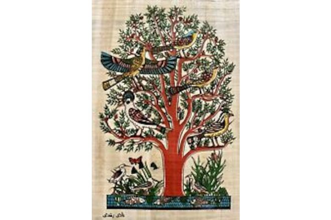 Handmade Egyptian papyrus-Tree of the life-8x12”