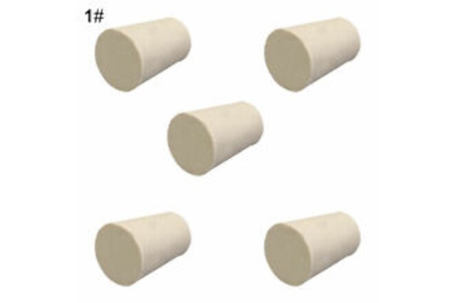 5Pcs Solid Rubber Stoppers Plug Bungs Laboratory Bottle Tube Sealed Lid Corks 88