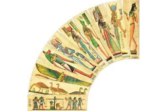 NileCart Pack of 10 Egyptian Papyrus Bookmarks Made in Egypt with Multicolor
