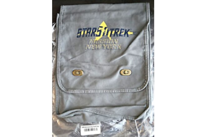 Rare New Star Trek 50th Anniversary Mission New York Field Bag Captain Kirk 2016