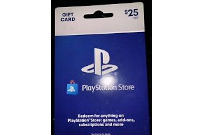 PlayStation Store $25-Will Send Code Over Message! Submit Offer And We Will Chat