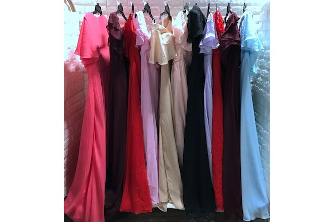 Wholesale Lot of 11 Women's Prom Bridesmaid dresses Formal Party Gown dress